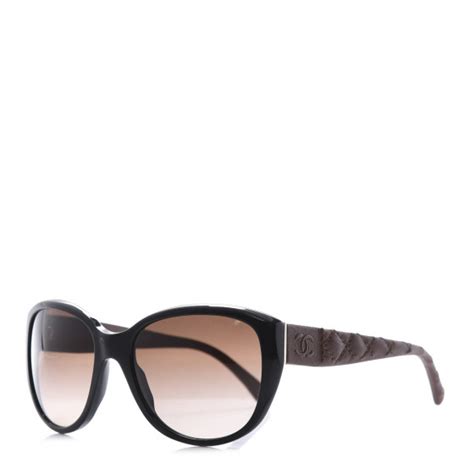 chanel 5199 q 501 3b sunglasses dark brown|CHANEL Lambskin Quilted CC Sunglasses 5199 Q Brown.